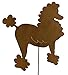 Poodle Rust Metal Garden Decor Yard Art Dog Stake Gift for Gardeners