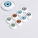 4 Color 8pcs Oval Hollow Back Plastic Eyes For Doll Mask DIY 5mm