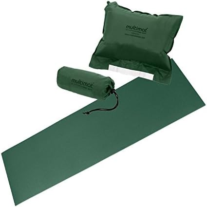 Multimat Trekker Mat and Pillow Combo in Hunter Green