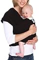 Moby Wrap Original 100% Cotton Solid Baby Carrier, Black
