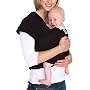 Moby Wrap Original 100% Cotton Solid Baby Carrier, Black