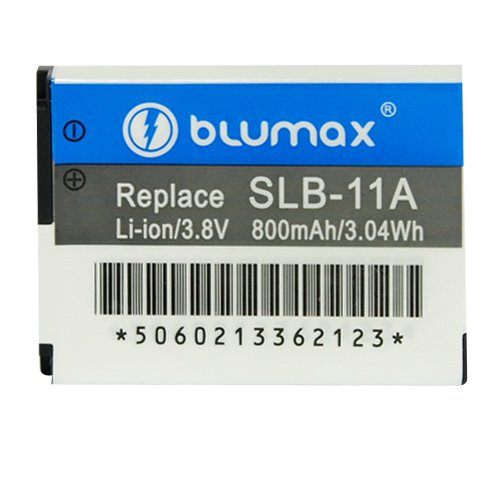 Blumax Li-Ion Ersatzakku f&uuml;r Samsung SLB-11A (3,7 V, 900 mAh) Preisvergleich