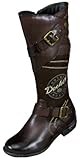 Dockers Damen Stiefel/Stiefelette PU-Nappa/Microfibre, Teddyfutter 100% Polyester, in chocolate, Größe 36.0, Artikelnummer EH270277