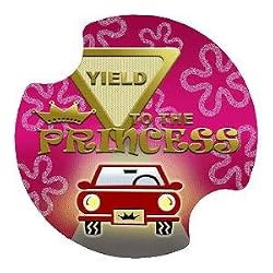 Yield to the Princess Carsters 2 Pack, Coasters for Your Car