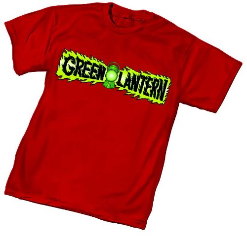  GOLDEN AGE GREEN LANTERN FLAME LOGO T-Shirt Tee