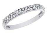 Diamond Stackable Wedding Band 1/5 Carat (ctw) in 14K White Gold