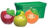 Munchkin Squirtin' Strain Fruit Basket Bath Toy, Apple/Pear/Orange