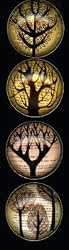 iPop Clicks Lisa Congdon Vintage Trees 4-Pack Magnet Set