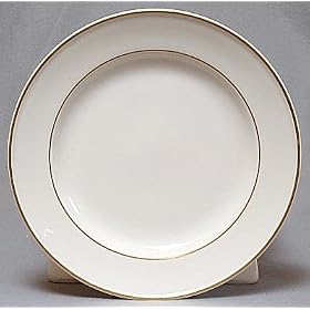 Mayer China (American) 9.5 Inch Luncheon Plate - Gold Trim by Mayer China