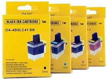 Brother Compatible LC41 4-Pack(1B/1C/1M/1Y) Ink Cartridge Value Pack - Brother MFC 210C,420cn,620cn,3240c,3340cn,5440cn,5840cn,1840c,2440c,1940cn