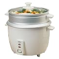Elite Gourmet 3-Cup Rice Cooker with Steam Tray – ERC003ST