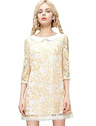 Lace Polyester/Spandex Summer  Dress