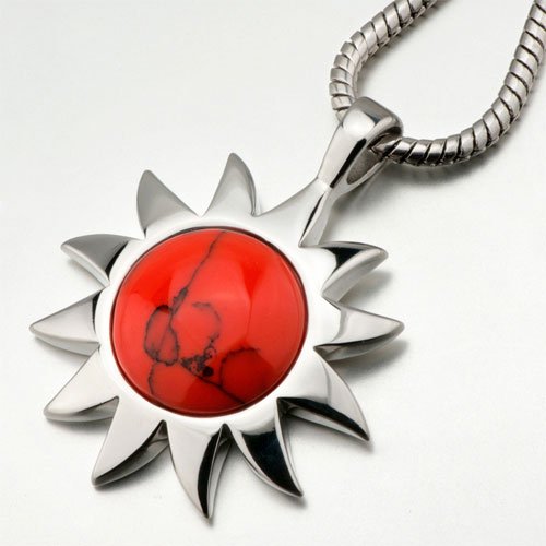 Valentines Day Gifts Sun Turquoise Pendant Necklace