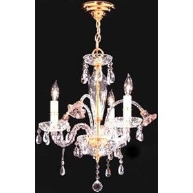 LAMPS BEAUTIFUL Paradise Three Light Mini Crystal Chandelier by James R. Moder--Excellent... by Unknown