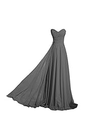 A-line Chiffon/Polyester Corset   Waistline Pleated Floor Length Prom Dress  with a Brush/Sweep Train 