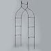 GARDMAN 07730X Rosenbogen schwarz GOTHIC 295x140cm