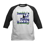 Daddy's Fishing Buddy KM URL Kids Baseball Jersey