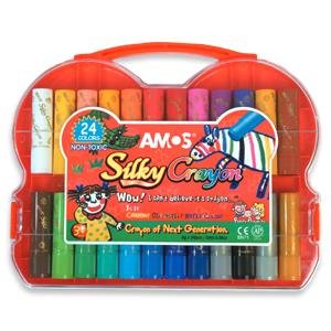 Childrens Toyshop  Toys : Amos Silky Crayons 24 Colors - Gift Case