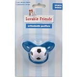 Sports Orthodontic Pacifier (Silicone), Soccerball by BabyVision