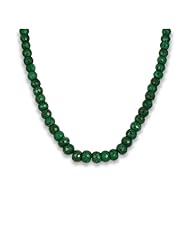 300 Carat All Natural Genuine Emerald Necklace in .925 Sterling Silver