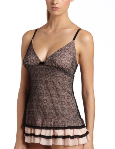 Jessica Simpson Women's Bardot Babydoll Panty, Black, Small