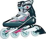 Wallmonkeys Peel and Stick Wall Decals - Vector Roller Skates - Removable Graphic