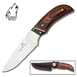 Timber Wolf Pakawood Handle Skinner Knife