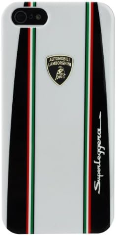 MOBO LB-UVMIP5-SUD1-WE Original Lamborghini Case for iPhone 5 - 1 Pack - Retail Packaging - White