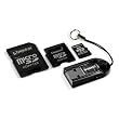 Kingston Mobility Kit with 2 GB microSD Card Reader and 3 Adapters (MBLY/2GBKR)