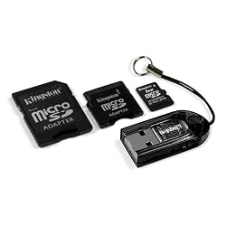 Kingston Mobility Kit with 2 GB microSD Card Reader and 3 Adapters (MBLY/2GBKR)
