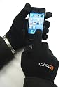 Etouch Touchscreen Gloves, for iPhone, iPad, Blackberry, Samsung, HTC and other smartphones, PDA's & Sat navs, Black