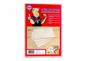 Pebaro- 327 - 4 Laubsäge-Sperrholzplatten DIN A4