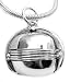 Large Sterling Silver 6 Panel Photo Ball Locket Pendant