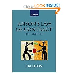 Anson's Law of Contract
