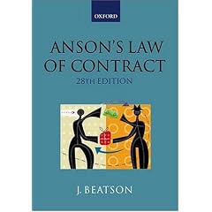 Anson's Law of Contract