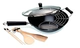 Ken Hom Tao 32cm Non Stick Carbon Steel - 6 Piece Set  from DKB Household UK Limited