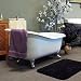 59 Cast Iron Slipper Tub (Chrome Ball and Claw Feet / Continuous Rolled Rim / No Tap Holes)