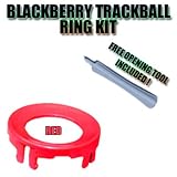 Replacement Color Blackberry Trackball Ring (Red) and Phone Opening Tools for Blackberry Curve Pearl 8100 8110 8120 8130 8220 8230 8300 8310 8320 8330 8800 8820 8830