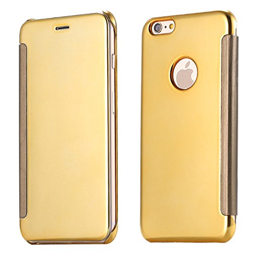 iPhone 6 Plus Case -Floveme® Luxury Fashion Special Make-up Mirror Function Flip Cover Premium Leather Protective Case for iPhone 6 plus (5.5'')