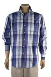 Tommy Bahama Long Sleeve Piazza Plaid Shirt In Blue Surf
