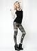 Stella Elyse Disco Lights Printed Black and White Liquid Leggings One Size