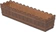 Emsa 952501400 Blumenkasten 50 cm holzbraun COUNTRY
