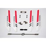 Syma S107 and S107g Full Set Replacement Parts, Main Blades, Tail Blade, Connect Buckle Balance Bar, Spare Main Grips (-R E D S E T-) by Syma