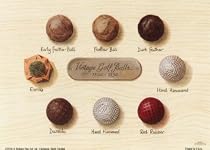 Golf Balls Art Poster Print by Nigel Edwards, 7x5