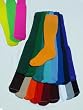 Heavyweight tube-sock for athlete's, ADULT size in 22 colors