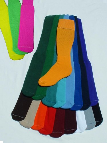 Heavyweight tube-sock for athlete's, ADULT size in 21 colors