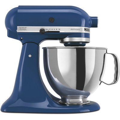 Artisan Series 5 Qt. Stand Mixer with Stainless Steel & Glass Bowls Color: Willow Blue