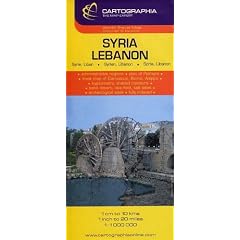 Syria, Lebanon (Country Map)