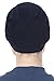 Essential Plain Unisex Cotton Cap for Chemo, Cancer, Hairloss (Black)