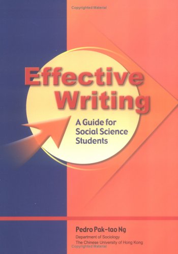 effective writing a guide for social science students